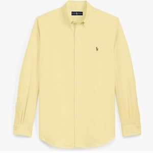 Ralph Lauren Polo Men's Long Sleeve Button-Down Oxford Shirt Sz 17 1/2-35 Yellow